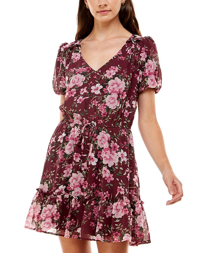 Macy's junior online floral dress