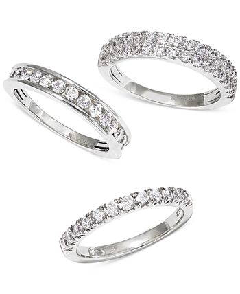Macy's - Certified Diamond 1/2 ct. t.w. Pave Band in 14K White Gold or Yellow Gold