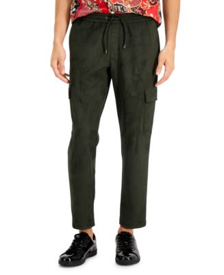INC International Concepts Men's Suede Cargo Jogger Pants, Created for ...