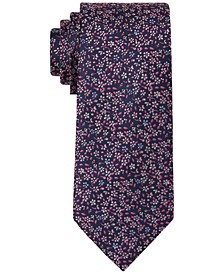 Men's Classic Floral Silk Tie 