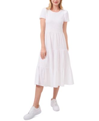 Riley & Rae - Tiered Puff-Sleeve Dress