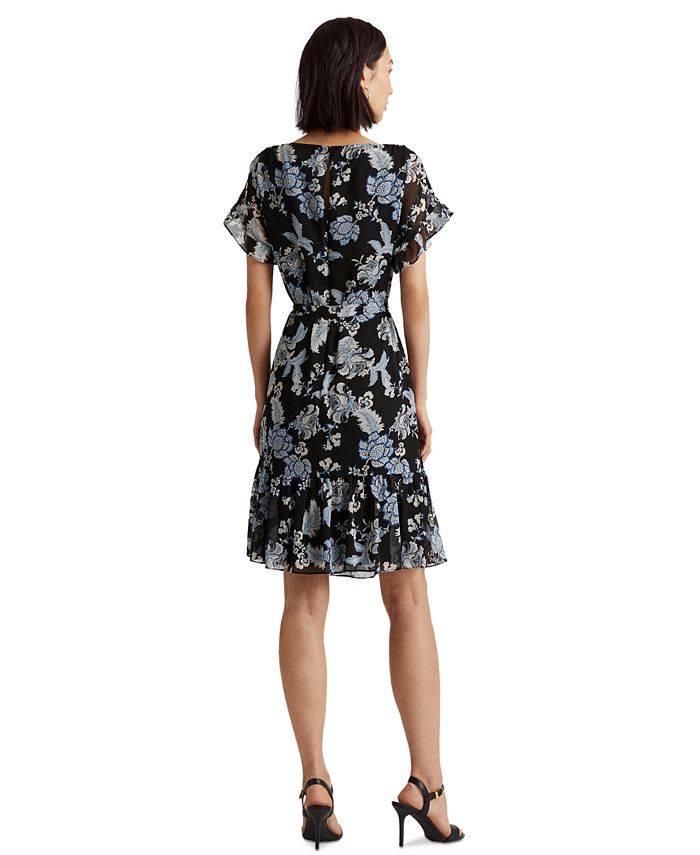 Lauren Ralph Lauren Floral Georgette Dress Macys 0117