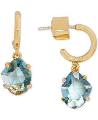Photo 1 of Kate Spade New York Gold-Tone Blue Stone Drop Earrings