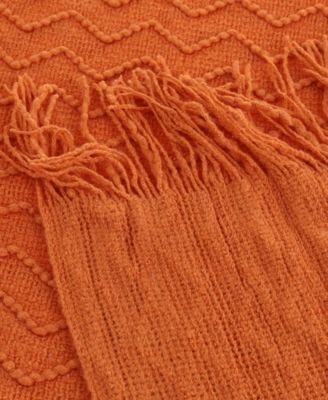 Solid Soft Zigzag Lightweight Throw, 60" x 50"