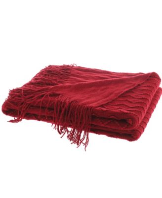 Solid Soft Zigzag Lightweight Throw, 60" x 50"