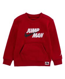 Big Boys Jump Man by Nike Fleece Crewneck Sweatshirt