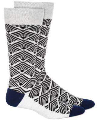 Alfani - Men's Linear Geometric Dress Socks