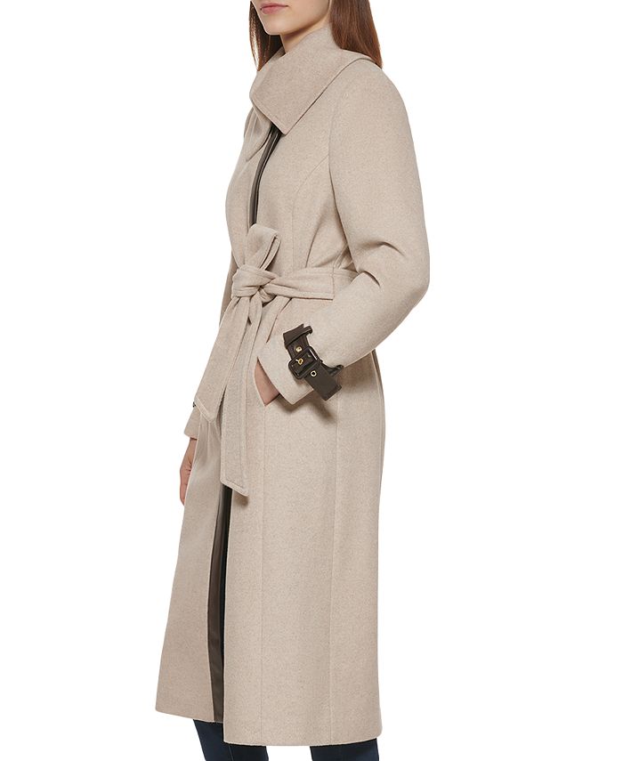 Cole Haan Women's Belted Wrap Coat & Reviews - Coats & Jackets - Women ...