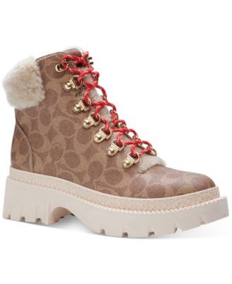 coach lug sole boots