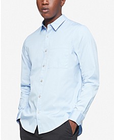 Men's Solid Patch Pocket Button Down Easy Shirt