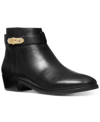 macys michael kors black boots