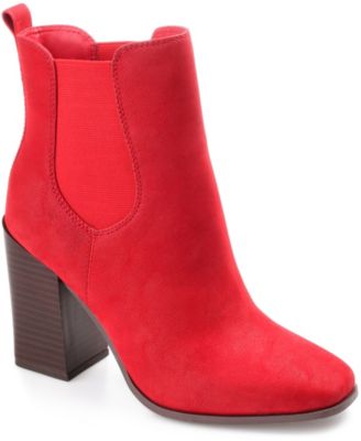 macys womens red boots