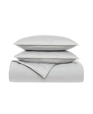 Badgley Mischka Tufted Matte Satin 3-Pc. Quilt Set, Full/Queen