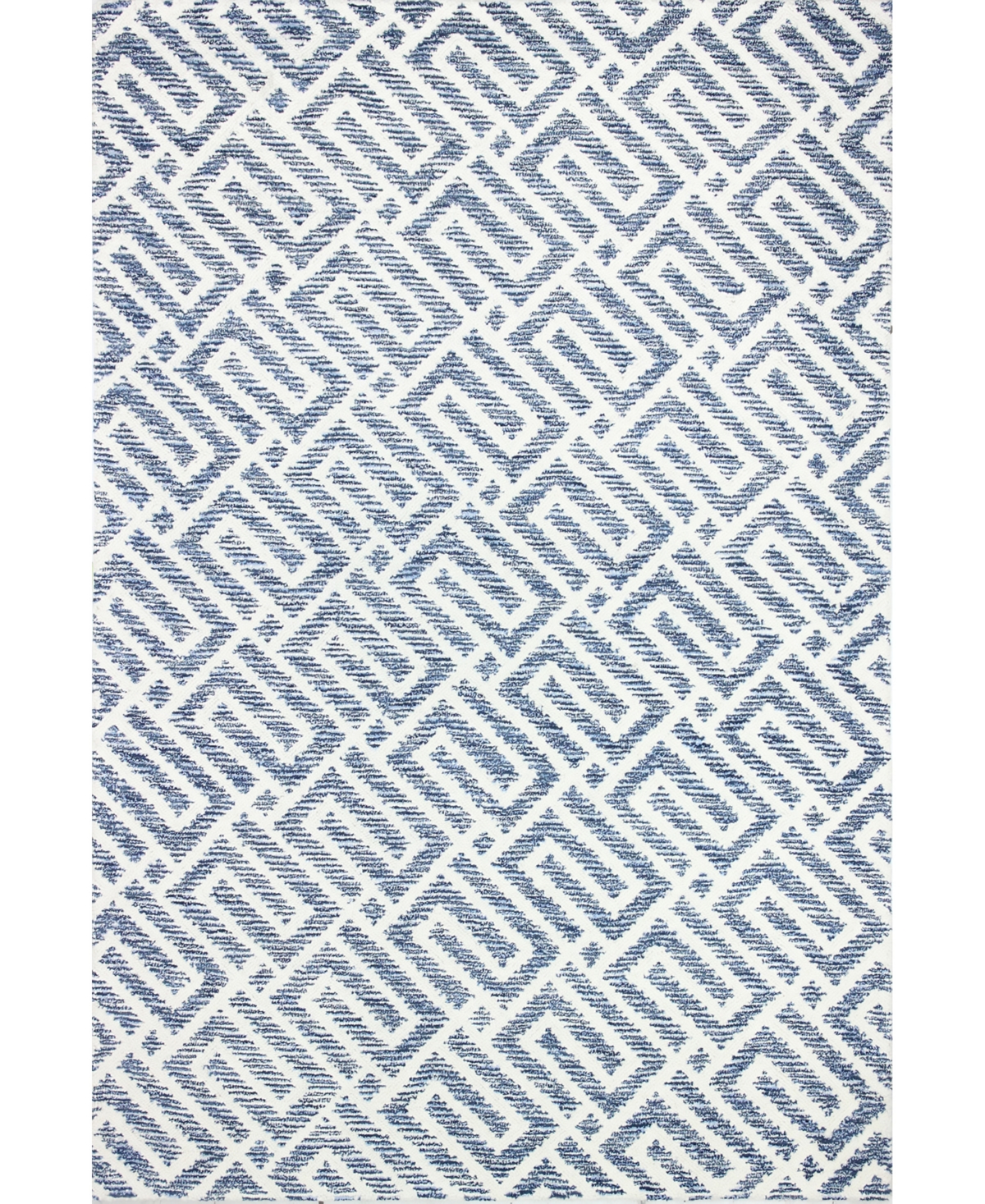 Bb Rugs Veneto CL201 8'6in x 11'6in Area Rug - Ivory/Blue