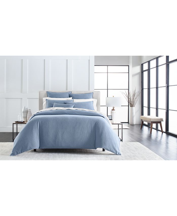 Hotel Collection Lux Flannel Duvet Cover, Queen, Created for Macy's