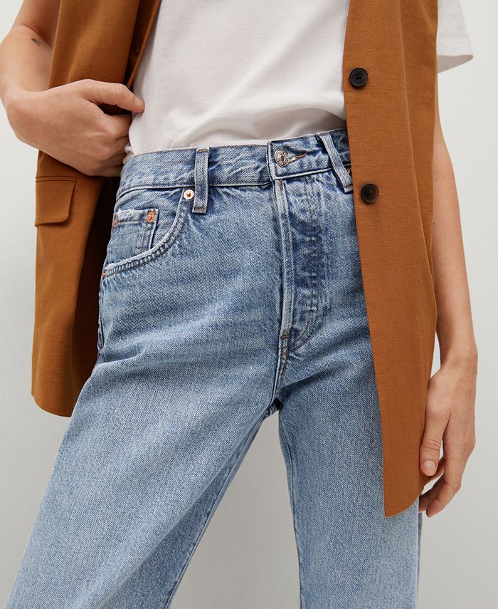 MANGO Women's AnkleLength StraightFit Jeans Macy's