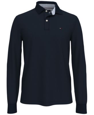 tommy hilfiger men's kent long sleeve polo shirt