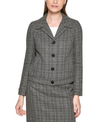 Calvin Klein - Petite Plaid Blazer