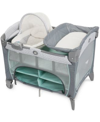 girl pack n play with bassinet