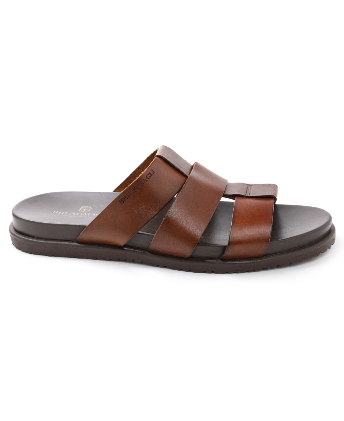 Men's Empoli Slide Sandal - Dark Brown Leather