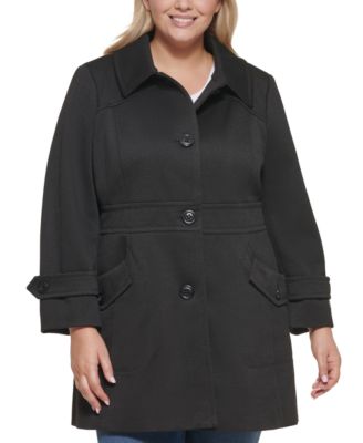 womens plus size peacoat with hood