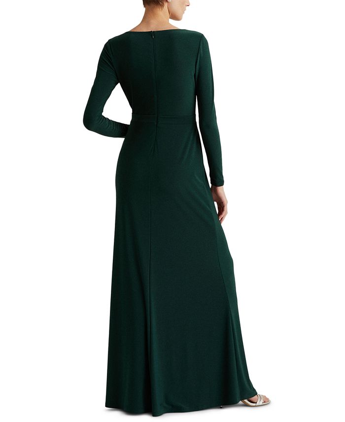 Lauren Ralph Lauren Rhinestone-Embellished Jersey Gown - Macy's