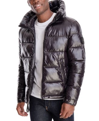 Michael Kors Men's Shiny Hooded Puffer Jacket, Created for Macy's & Reviews  - Coats & Jackets - Men - Macy's