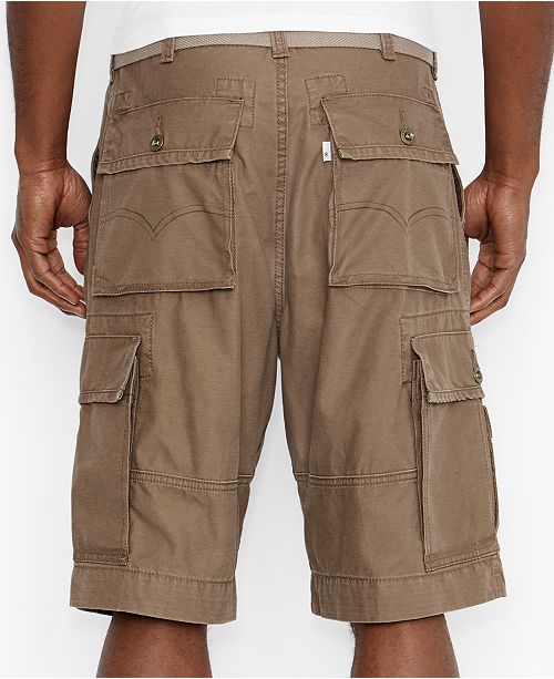 levi's navy blue cargo shorts