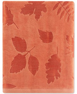 Martha Stewart Collection - Martha Stewart Carved Leaves Bath Towel