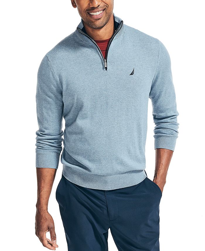 Nautica Men's Navtech ClassicFit Jersey Knit Quarter Zip & Reviews