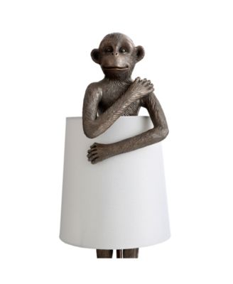 StyleCraft Home Collection Standing Brass Monkey Table Lamp