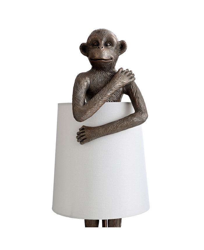 StyleCraft Home Collection Standing Brass Monkey Table Lamp Macy's