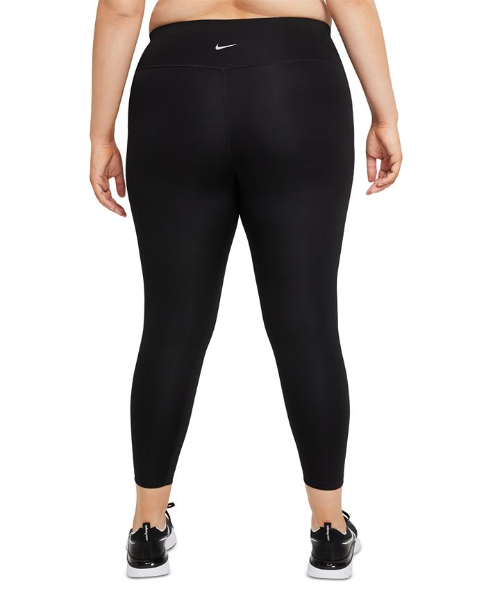 Nike Plus Size Dri-FIT Swoosh Run Mid-Rise 7/8 Running Leggings - Macy's