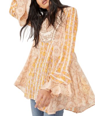 free people long sleeve tunic dress