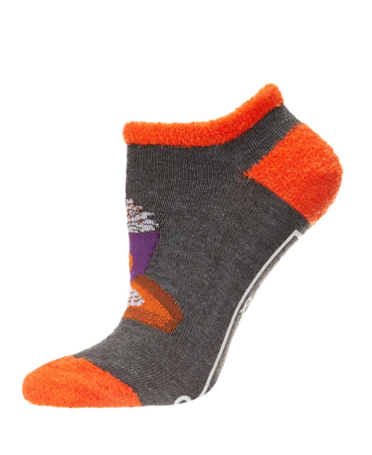 Memoi Women's Nice As Pumpkin Spice Low Cut Slipper Socks In Dark Gray
