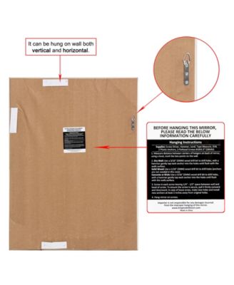 Solid Wood Frame Covered with Beveled Clear Mirror - 40" x 30"