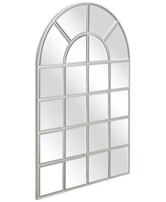 Solid Wood Base Covered with Beveled Arch Window Mirror - 30" x 40"