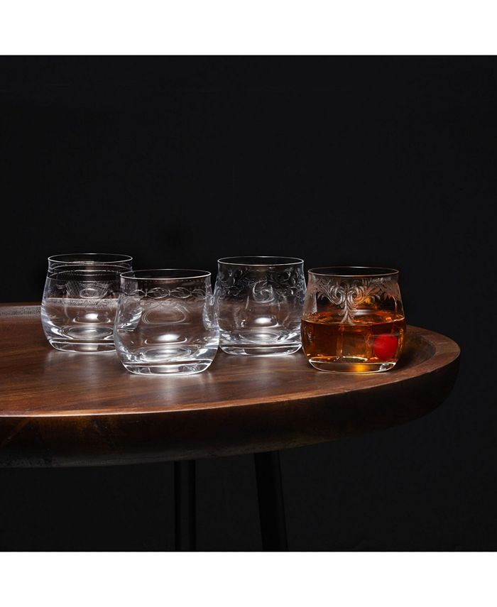 Mikasa Amelia Double Old Fashioned Glasses Set of 4, 11.5 oz Macy's