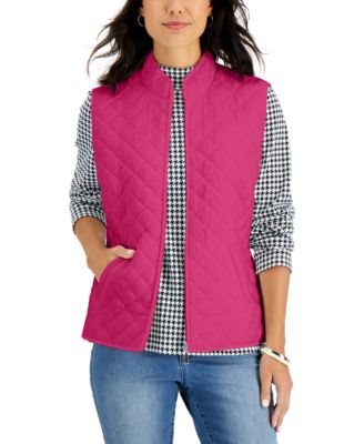 karen scott vest sleeveless quilted