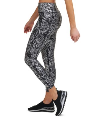 DKNY Women's Metallic Snake-Print High 