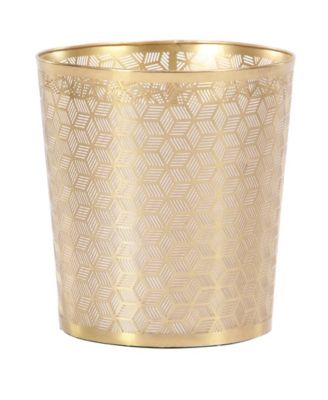 by Cosmopolitan Gold Metal Glam Small Waste Bin, 10 &amp;quot; x 9 &amp;quot; x 9 &amp;quot;