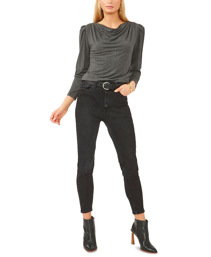 Vince Camuto Draped-Neck Top - Macy's