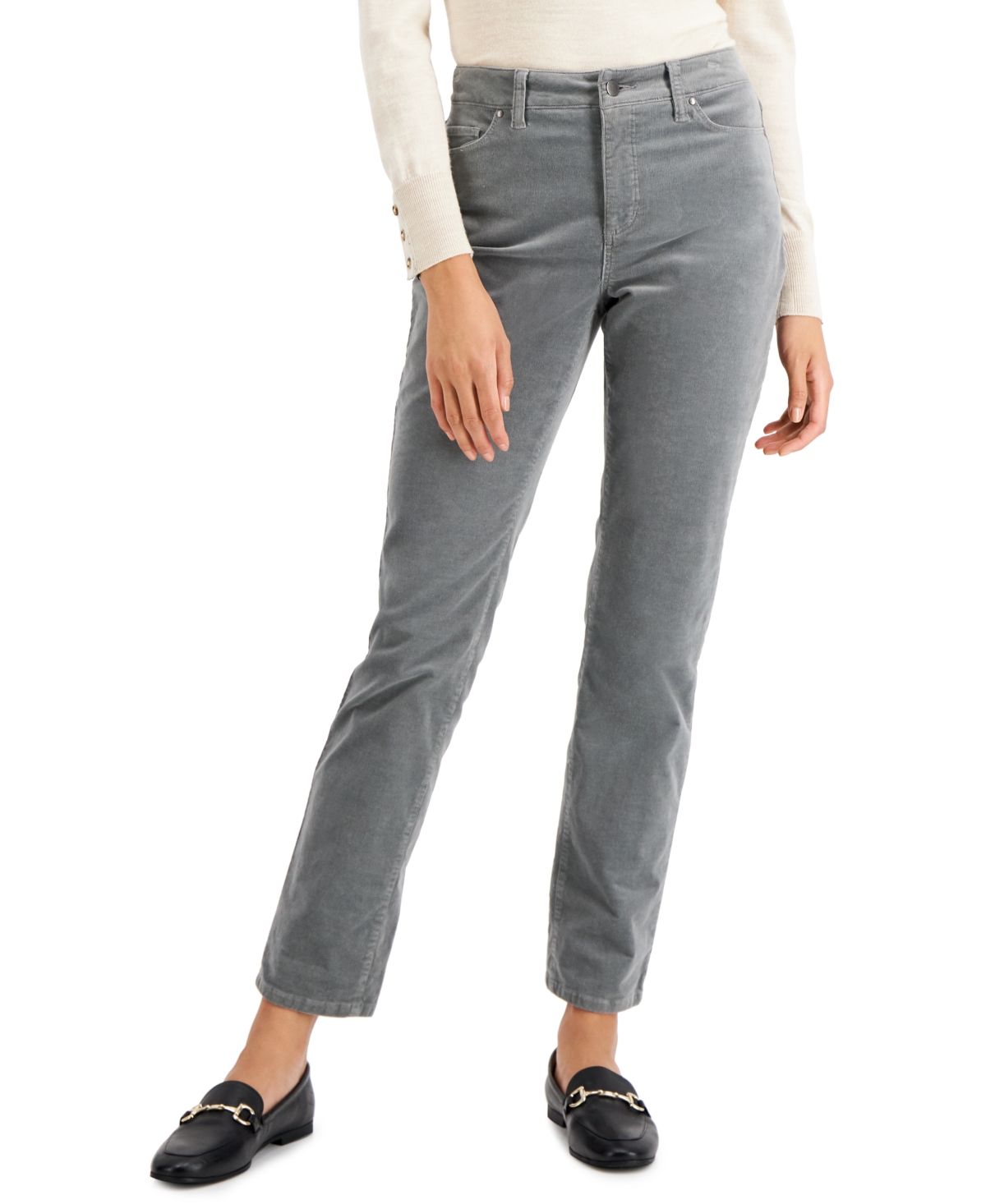 Charter Club Women's Lexington Tummy Control Corduroy Jeans, Created for Macy's