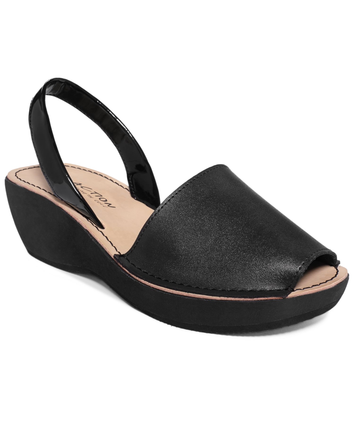 Women's Fine Glass Platform Wedge Sandals