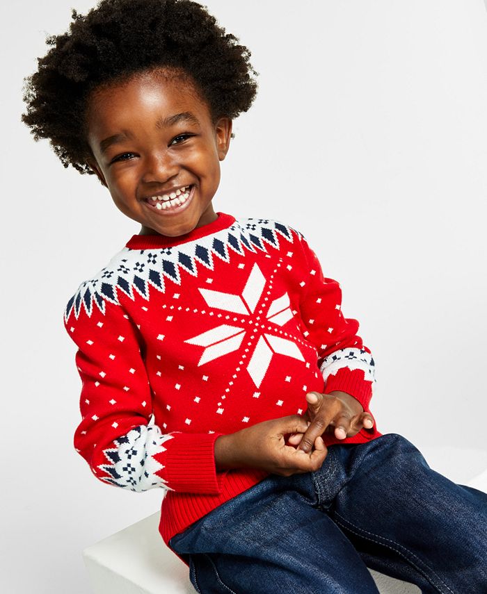 Boys snowflake sweater outlet