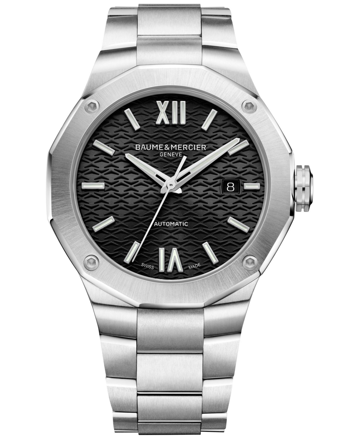 Мужские часы Baume & Mercier Swiss Automatic Stainless Steel Bracelet Watch 42mm — фото 1