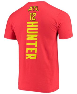 Men's De'Andre Hunter Red Atlanta Hawks Playmaker Name and Number Logo T-shirt
