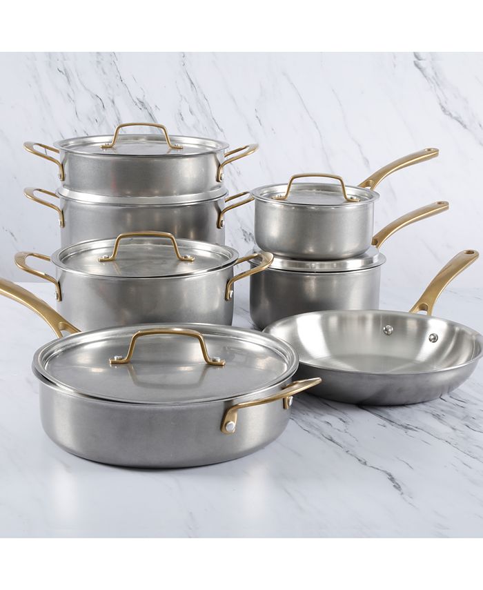 12-Piece Martha Stewart Stainless Steel Cookware Set