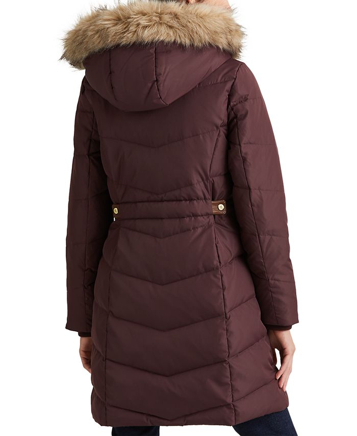 Lauren Ralph Lauren Women's FauxFurTrim Hooded Down Puffer Coat