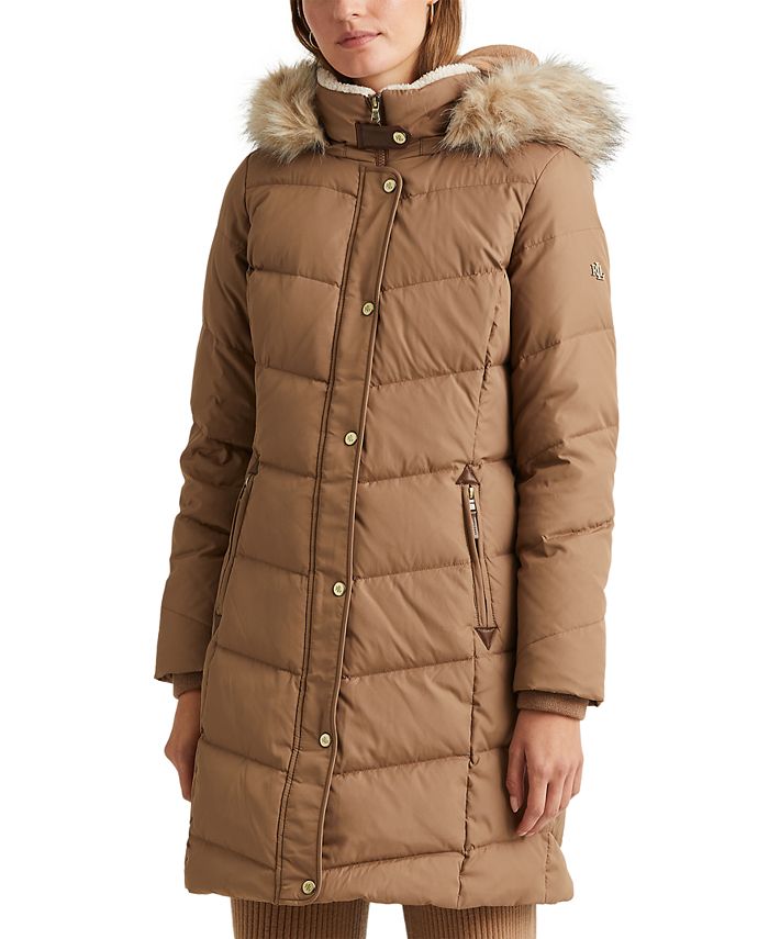 Lauren Ralph Lauren Women's FauxFurTrim Hooded Down Puffer Coat
